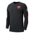  Clippers Nike Long-Sleeve Fade T-Shirt - In Black - Front View
