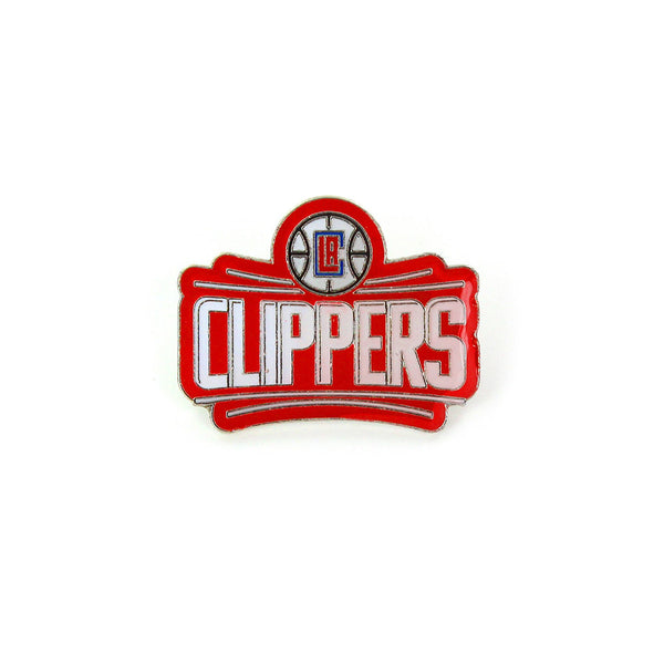Team Logo Hatpin in Red and White - Font View