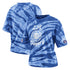 Ladies WEAR by Erin Andrews Clippers Tie-Dye T-Shirt in Blue - Front and Back View