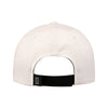 Statement Edition Structured Adjustable Hat In White - Back View