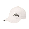 Statement Edition Structured Adjustable Hat In White - Angled Left Side View