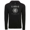 Unisex LA Basketball Club Hooded Sweatshirt In Black - Front View