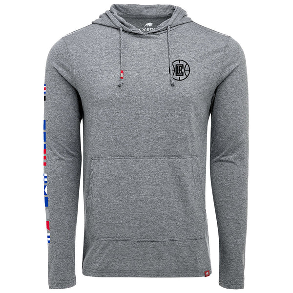 Unisex Clippers Flag T-Shirt Hoodie In Grey - Front View