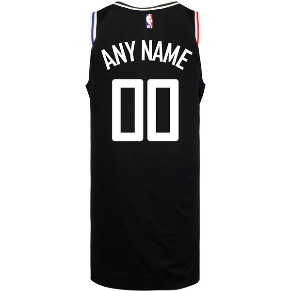 2022-23 LA Clippers City Edition Personalized Nike Swingman Jersey In Black - Back View