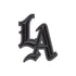 LA Clippers X Mister Cartoon Patch In Black - Front View