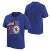Youth Nike Clippers Jumpman T-Shirt In Blue - Multi View