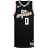 2022-23 LA Clippers City Edition Russell Westbrook Nike Swingman Jersey In Black - Front View
