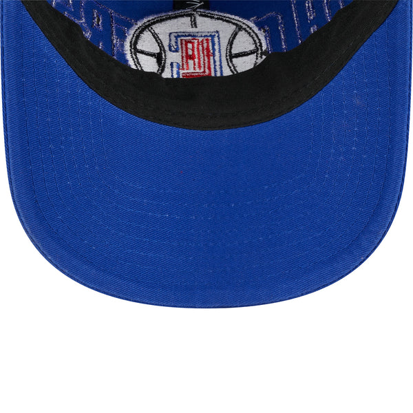 New Era Clippers 2023 Draft 9Twenty Adjustable Hat In Blue - Underbill View