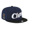 2023-24 LA Clippers CITY EDITION New Era 9FIFTY Hat - In Blue - Right Angled View