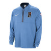 2023-24 LA Clippers CITY EDITION Nike 1/2 Zip Jacket In Light Blue - Front View