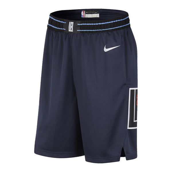 2023-24 LA Clippers CITY EDITION Nike Swingman Shorts In Blue - Front View