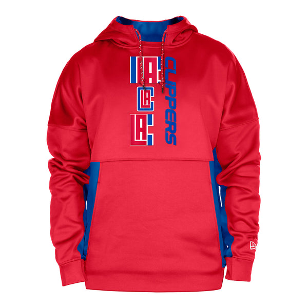 Clippers New Era Logo Mash Up Hooded Sweatshirt - Front View