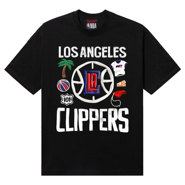 Clippers x Market Black T-Shirt - Front View