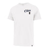 2023-24 LA Clippers CITY EDITION '47 Brand Talk Back Franklin T-Shirt - In White - Front View