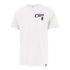2023-24 LA Clippers CITY EDITION '47 Brand Talk Back Franklin T-Shirt - In White - Front View