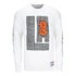 2023-24 LA Clippers CITY EDITION Lockup Long Sleeve T-Shirt - In White - Front View