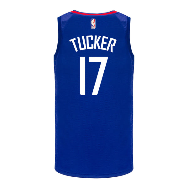 P.J. Tucker Nike Icon Swingman Jersey In Blue - Back View