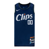 2023-24 LA Clippers CITY EDITION Personalized Youth Nike Swingman Jersey In Blue - Front View