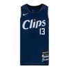 2023-24 LA Clippers CITY EDITION Paul George Youth Nike Swingman Jersey In Blue - Front View