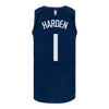 2023-24 LA Clippers CITY EDITION James Harden Nike Swingman Jersey In Blue - Back View