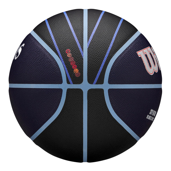 2023-24 LA Clippers CITY EDITION Wilson Collector Basketball - In Blue - Side View