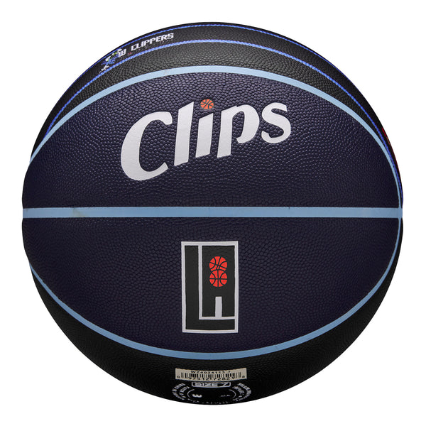 2023-24 LA Clippers CITY EDITION Wilson Collector Basketball - In Blue - Alternate Front View