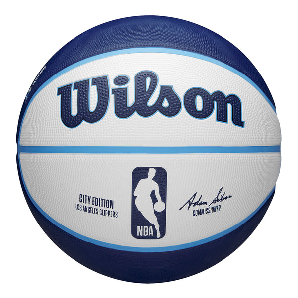 2023-24 LA Clippers CITY EDITION Wilson Icon Basketball - In Blue - Front View