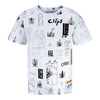 2023-24 LA Clippers CITY EDITION Youth Jersey Camo T-Shirt In White - Front View