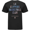 LA Clippers Neon Chrome T-Shirt in Black - Back View