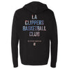 LA Clippers Chrome Hooded Sweatshirt in Black - Back View