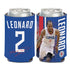 12 oz. Kawhi Leonard Blue Can Cooler - Front and Back View