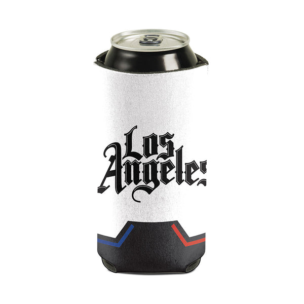 16 oz. City Edition Can Cooler in Black and White - Front View