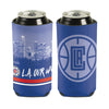 16 oz. LA Our Way Blue Can Cooler - Front and Back View