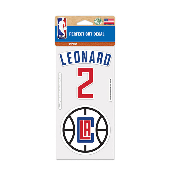 Kawhi Leonard Decal 2-Pack - Front View