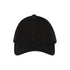 Ladies Unstructured Hat in Black - Front View