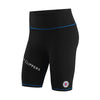Ladies WEAR by Erin Andrews Clippers Bike Shorts in Black - Front View