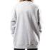 Ladies Oversize Crewneck by Ultra Game in Gray - Back View