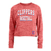 Ladies New Era Clippers Long-Sleeve Crop T-Shirt