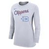 2021 LA Clippers City Edition Moments Mixtape Ladies Nike  Long Sleeve T-Shirt