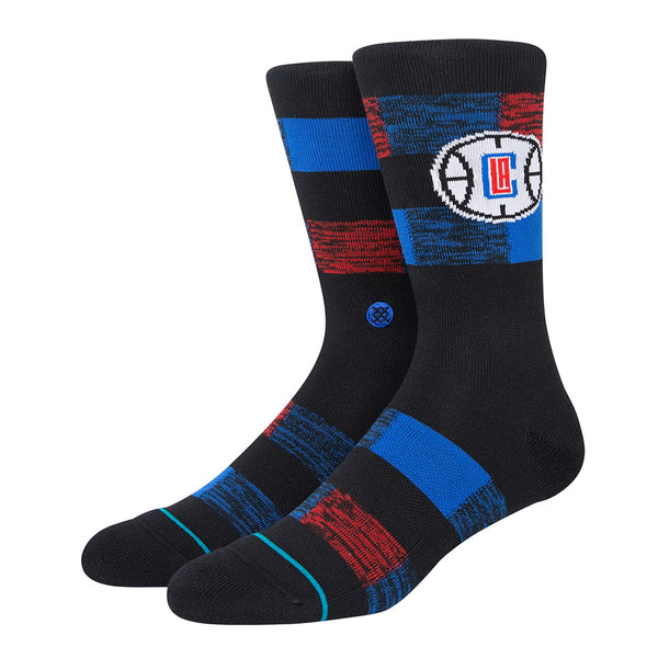 Clippers Stance Cryptic Socks In Black, Blue & Red
