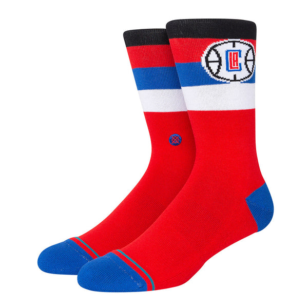 Clippers Stance St Crew Socks In Red, Blue, White & Black
