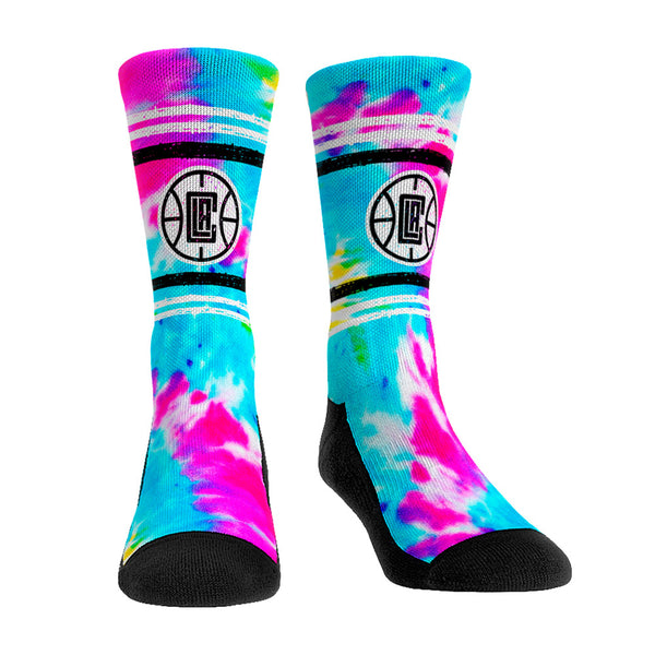 Clippers Rock 'Em Tie Dye Socks