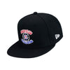 New Era Clippers x Crenshaw Skate Club Snapback Hat In Black - Angled Left Side View