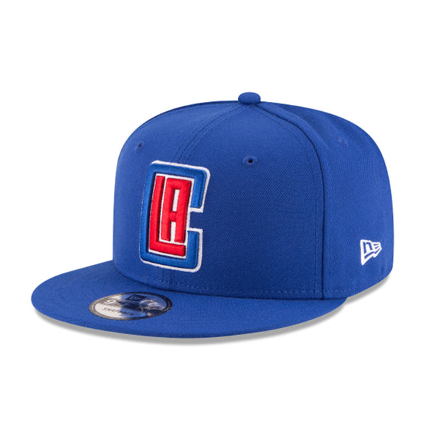New Era Clippers NBA20 Snapback Hat In Blue - Angled Left Side View