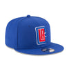New Era Clippers NBA20 Snapback Hat In Blue - Angled Right Side View