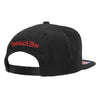 Mitchell & Ness Clippers Front Loaded Snapback Hat In Black - Angled Back Right Side View
