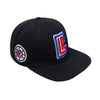 Pro Standard Clippers Snapback Hat In Black - Angled Right Side View