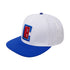 Pro Standard Clippers Snapback Hat In White & Blue - Angled Left Side View