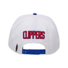Pro Standard Clippers Snapback Hat In White & Blue - Back View