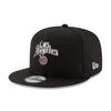New Era Clippers Statement Snapback Hat In Black - Angled Left Side View